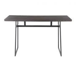Lumisource Geo Counter Table in Black with Brown Wood Top -Kitchen & Dining Furniture Sales Store LumiSource20LLC CTxxGEOxxBKxxBNxxxx5xxxxbb3a55