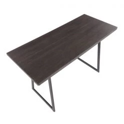 Lumisource Geo Counter Table in Black with Brown Wood Top -Kitchen & Dining Furniture Sales Store LumiSource20LLC CTxxGEOxxBKxxBNxxxx6xxxxc392a2