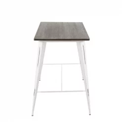 Lumisource Oregon Counter Table in Vintage White and Espresso -Kitchen & Dining Furniture Sales Store LumiSource20LLC CTxxORxxVWxxExxxx2xxxxcc4e92