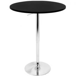 Lumisource Elia Adjustable Bar Table in Black