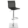 Lumisource Mirage Adjustable Swivel Barstool in Black