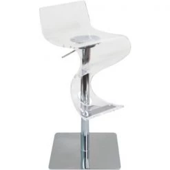 Lumisource Viva Adjustable Swivel Barstool in Clear Acrylic -Kitchen & Dining Furniture Sales Store LumiSource20LLC f4af2ab4ea22f96dac4a1ab8e84e094axx213881
