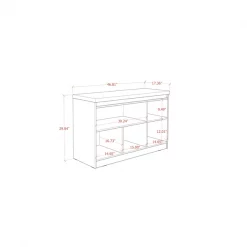 Manhattan Comfort Viennese 46.81 Buffet Stand, White Gloss -Kitchen & Dining Furniture Sales Store Manhattan20Comfort 1010352xxC