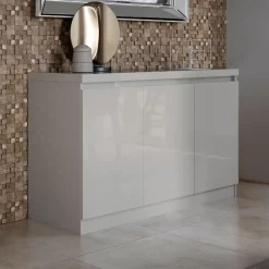 Manhattan Comfort Viennese 46.81 Buffet Stand, Off White -Kitchen & Dining Furniture Sales Store Manhattan20Comfort 1010353xxB