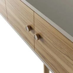 Manhattan Comfort Theodore 60.0 Sideboard, Off White and Cinnamon -Kitchen & Dining Furniture Sales Store Manhattan20Comfort 1022151xxE