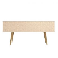 Manhattan Comfort Theodore 60.0 Sideboard, Off White and Cinnamon -Kitchen & Dining Furniture Sales Store Manhattan20Comfort 1022151xxH