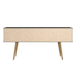 Manhattan Comfort Theodore 60.0 Sideboard, Black and Cinnamon -Kitchen & Dining Furniture Sales Store Manhattan20Comfort 1022152xxH