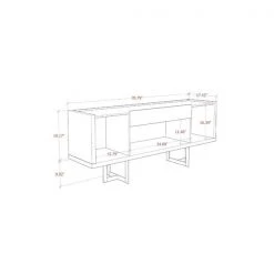 Manhattan Comfort Celine 70.86 Buffet Stand, Off White and Nude Mosaic Wood -Kitchen & Dining Furniture Sales Store Manhattan20Comfort 1023851xxC