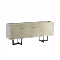 Manhattan Comfort Celine 70.86 Buffet Stand, Off White and Nude Mosaic Wood -Kitchen & Dining Furniture Sales Store Manhattan20Comfort 1023851xxF