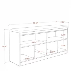 Manhattan Comfort Viennese 62.99 Sideboard, Cinnamon and Off White -Kitchen & Dining Furniture Sales Store Manhattan20Comfort 105856xxC