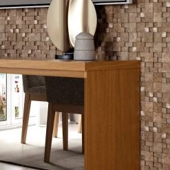 Manhattan Comfort Viennese 2.0 - 46.81 Buffet Stand with Mirrors, Maple Cream -Kitchen & Dining Furniture Sales Store Manhattan20Comfort 1524351xxE