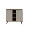 Manhattan Comfort Hampton 39.37 Buffet Stand, Off White and Maple Cream -Kitchen & Dining Furniture Sales Store Manhattan20Comfort 16PMC11xxA