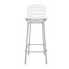 Manhattan Comfort Madeline Barstool, Silver and White -Kitchen & Dining Furniture Sales Store Manhattan20Comfort 198AMC2xxA