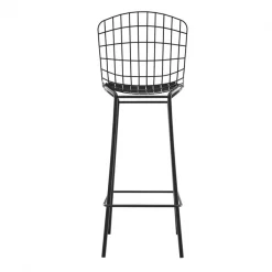 Manhattan Comfort Madeline Barstool, Black -Kitchen & Dining Furniture Sales Store Manhattan20Comfort 198AMC3xxE