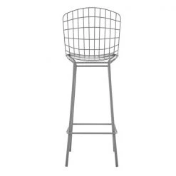 Manhattan Comfort Madeline Barstool, Charcoal Grey and White -Kitchen & Dining Furniture Sales Store Manhattan20Comfort 198AMC8xxF