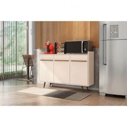 Manhattan Comfort Bradley 53.54 Buffet Stand, Off White -Kitchen & Dining Furniture Sales Store Manhattan20Comfort 230BMC1xxF