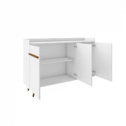 Manhattan Comfort Bradley 53.54 Buffet Stand, White -Kitchen & Dining Furniture Sales Store Manhattan20Comfort 230BMC6xxD