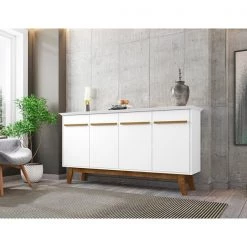 Manhattan Comfort Yonkers 62.99 Sideboard, White -Kitchen & Dining Furniture Sales Store Manhattan20Comfort 232BMC6xxB