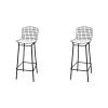 Manhattan Comfort Madeline Barstool, Black and White, PK2 -Kitchen & Dining Furniture Sales Store Manhattan20Comfort 2xx198AMC4xxa