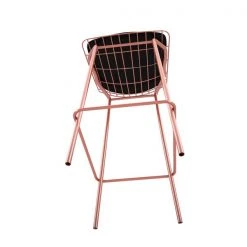 Manhattan Comfort Madeline Barstool, Rose Pink Gold and Black, PK2 -Kitchen & Dining Furniture Sales Store Manhattan20Comfort 2xx198AMC5xxH