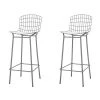 Manhattan Comfort Madeline Barstool, Charcoal Grey and White, PK2 -Kitchen & Dining Furniture Sales Store Manhattan20Comfort 2xx198AMC8xxA
