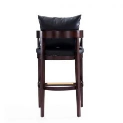 Manhattan Comfort Ritz Barstool in Black and Dark Walnut (Set of 2) -Kitchen & Dining Furniture Sales Store Manhattan20Comfort 2xxBS013xxBKxxHxx0a260f