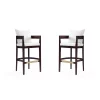 Manhattan Comfort Ritz Barstool in Ivory and Dark Walnut (Set of 2) -Kitchen & Dining Furniture Sales Store Manhattan20Comfort 2xxBS013xxIVxxAxxa99f0b