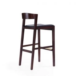Manhattan Comfort Klismos Barstool in Black and Dark Walnut (Set of 2) -Kitchen & Dining Furniture Sales Store Manhattan20Comfort 2xxBS014xxBKxxFxx3f01b5