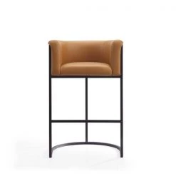 Manhattan Comfort Cosmopolitan Barstool in Camel and Black (Set of 2) -Kitchen & Dining Furniture Sales Store Manhattan20Comfort 2xxBS015xxCLxxExx25249f