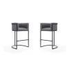 Manhattan Comfort Cosmopolitan Barstool in Grey and Black (Set of 2) -Kitchen & Dining Furniture Sales Store Manhattan20Comfort 2xxBS015xxGYxxAxx0f5782
