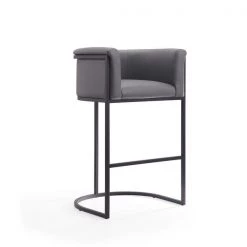 Manhattan Comfort Cosmopolitan Barstool in Grey and Black (Set of 2) -Kitchen & Dining Furniture Sales Store Manhattan20Comfort 2xxBS015xxGYxxDxx87761a