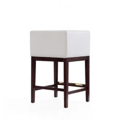 Manhattan Comfort Kingsley Counter Stool in Ivory and Dark Walnut (Set of 2) -Kitchen & Dining Furniture Sales Store Manhattan20Comfort 2xxCS005xxIVxxFxx8b8daf