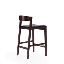 Manhattan Comfort Klismos Counter Stool in Black and Dark Walnut (Set of 2) -Kitchen & Dining Furniture Sales Store Manhattan20Comfort 2xxCS007xxBKxxFxx9fc0bc