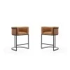 Manhattan Comfort Cosmopolitan Counter Stool in Camel and Black (Set of 2) -Kitchen & Dining Furniture Sales Store Manhattan20Comfort 2xxCS008xxCLxxAxx8b6ef8