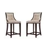 Manhattan Comfort Fifth Ave Counter Stool in Cream and Dark Walnut (Set of 2) -Kitchen & Dining Furniture Sales Store Manhattan20Comfort 2xxCS012xxCRxxAxxa71bfa