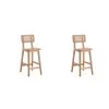 Manhattan Comfort Versailles Counter Stool in Nature Cane, Set of 2 -Kitchen & Dining Furniture Sales Store Manhattan20Comfort 2xxCSCA01xxNAxxAxx6e3183