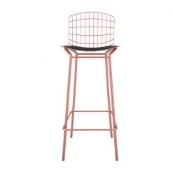 Manhattan Comfort Madeline Barstool, Rose Pink Gold and Black, PK3 -Kitchen & Dining Furniture Sales Store Manhattan20Comfort 3xx198AMC5xxG