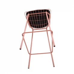 Manhattan Comfort Madeline Barstool, Rose Pink Gold and Black, PK3 -Kitchen & Dining Furniture Sales Store Manhattan20Comfort 3xx198AMC5xxH