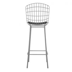 Manhattan Comfort Madeline Barstool, Charcoal Grey and Black, PK3 -Kitchen & Dining Furniture Sales Store Manhattan20Comfort 3xx198AMC7xxG