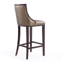 Manhattan Comfort Fifth Avenue Bar Stool in Bronze and Walnut (Set of 3) -Kitchen & Dining Furniture Sales Store Manhattan20Comfort 3xxBS007xxBZxxGxx82e5ee