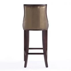 Manhattan Comfort Fifth Avenue Bar Stool in Bronze and Walnut (Set of 3) -Kitchen & Dining Furniture Sales Store Manhattan20Comfort 3xxBS007xxBZxxHxx380b7a