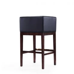 Manhattan Comfort Kingsley Barstool in Black and Dark Walnut (Set of 3) -Kitchen & Dining Furniture Sales Store Manhattan20Comfort 3xxBS012xxBKxxGxx3fa720