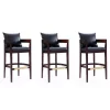 Manhattan Comfort Ritz Barstool in Black and Dark Walnut (Set of 3) -Kitchen & Dining Furniture Sales Store Manhattan20Comfort 3xxBS013xxBKxxAxxae600f