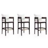 Manhattan Comfort Ritz Barstool in Ivory and Dark Walnut (Set of 3) -Kitchen & Dining Furniture Sales Store Manhattan20Comfort 3xxBS013xxIVxxAxx2b72ad