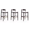 Manhattan Comfort Klismos Barstool in Ivory and Dark Walnut (Set of 3) -Kitchen & Dining Furniture Sales Store Manhattan20Comfort 3xxBS014xxIVxxAxx9bc55a