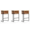 Manhattan Comfort Cosmopolitan Barstool in Camel and Black (Set of 3) -Kitchen & Dining Furniture Sales Store Manhattan20Comfort 3xxBS015xxCLxxAxx4af09e