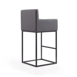 Manhattan Comfort Ambassador Barstool in Grey and Black (Set of 3) -Kitchen & Dining Furniture Sales Store Manhattan20Comfort 3xxBS017xxGYxxGxx70e91c