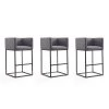 Manhattan Comfort Embassy Barstool in Grey and Black (Set of 3) -Kitchen & Dining Furniture Sales Store Manhattan20Comfort 3xxBS018xxGYxxAxx49ef47