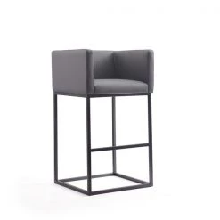 Manhattan Comfort Embassy Barstool in Grey and Black (Set of 3) -Kitchen & Dining Furniture Sales Store Manhattan20Comfort 3xxBS018xxGYxxDxxa1d375