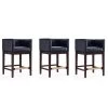 Manhattan Comfort Kingsley Counter Stool in Black and Dark Walnut (Set of 3) -Kitchen & Dining Furniture Sales Store Manhattan20Comfort 3xxCS005xxBKxxAxx1c9eeb